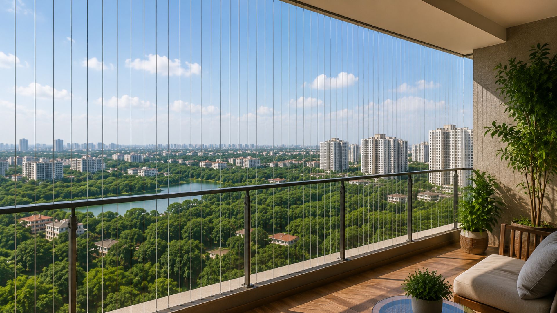 Balcony Invisible Grills
